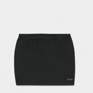 Aritzia Black Perfect Micro Sweatfleece Skirt